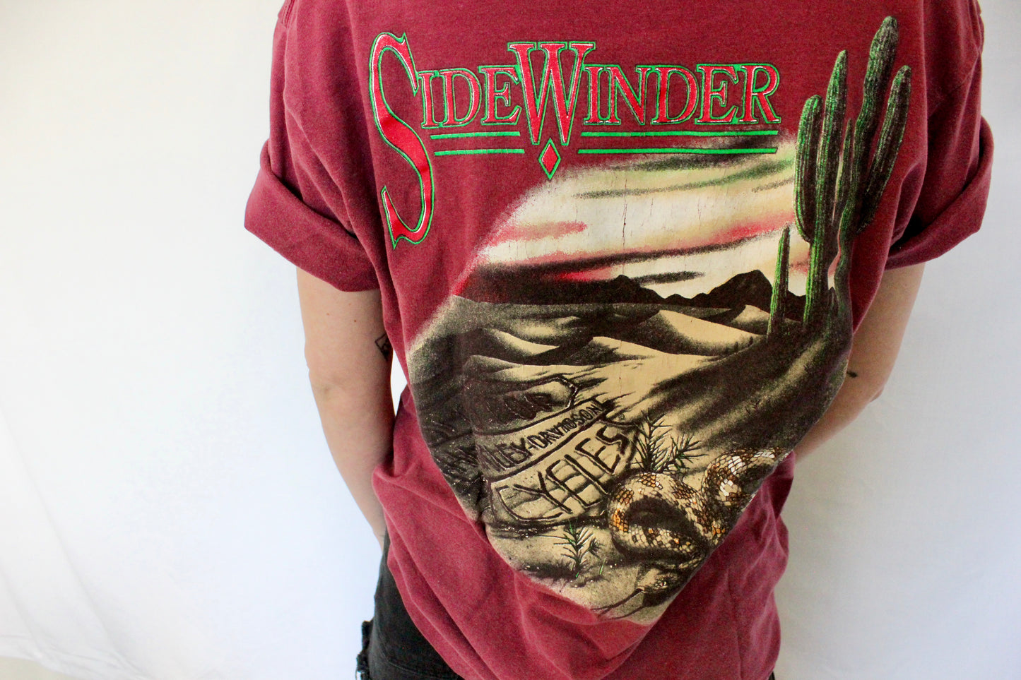 Vintage Sidewinder Snake Harley Tee