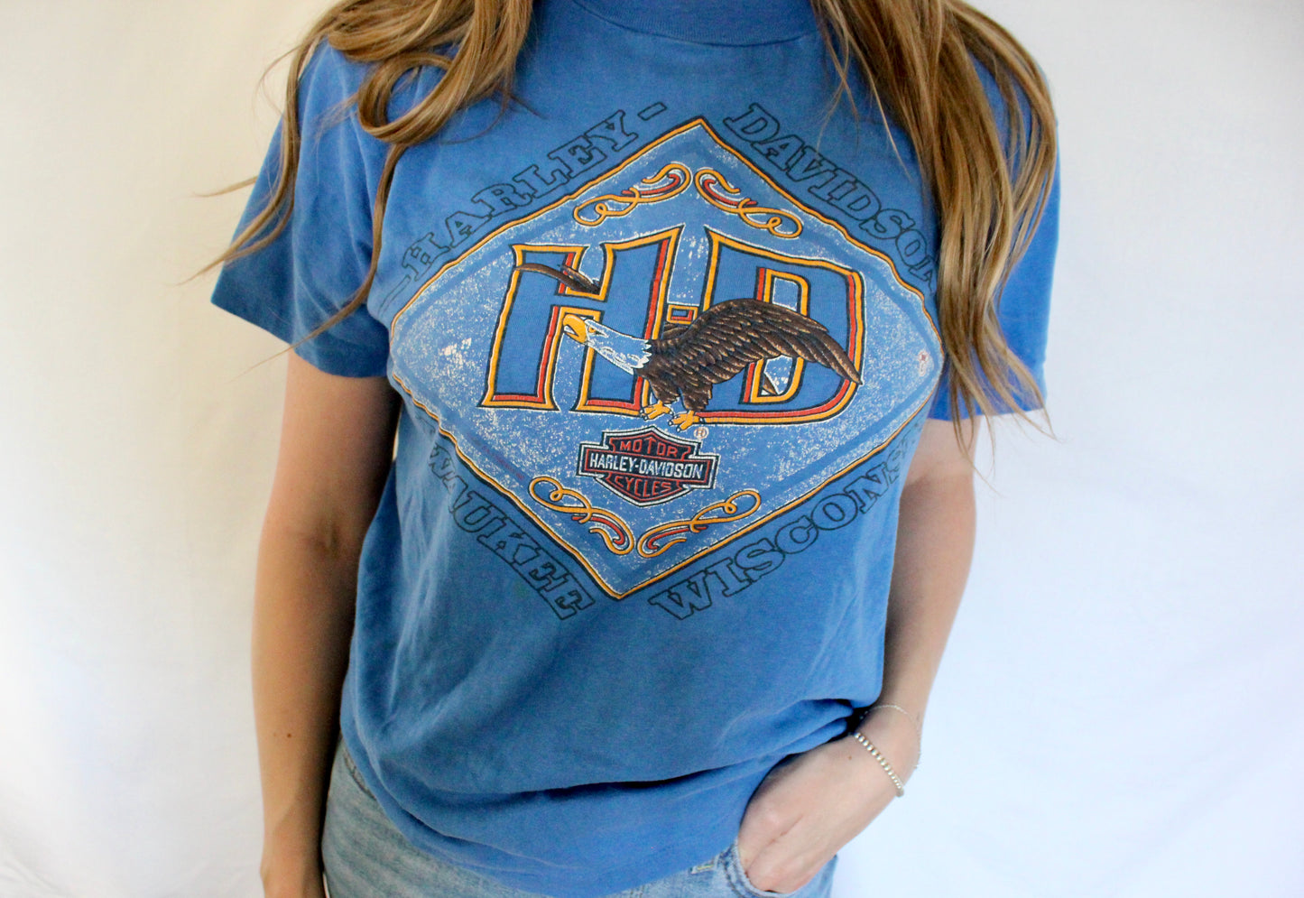 Vintage Harley Retro Logo Tee